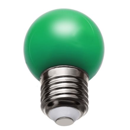 LED izzó E27 G45 1W GREEN 270° Spectrum dekoratív