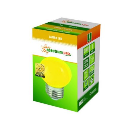 LED izzó E27 1W SÁRGA 270° SPEKTRUM Dekoratív