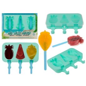 Szilikon jégkrém készítő forma - gyümölcsös