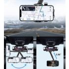 Autós, állítható telefontartó, visszapillantó tükörhöz