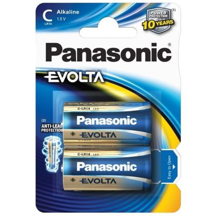 Panasonic Evolta Alkáli Elem Baby C (LR14EGE/2BP) B2