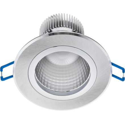 Mennyezeti lámpatest 5W süllyesztett LED DOWNLIGHT MÉLY, kerek 4000K 400lm ezüst