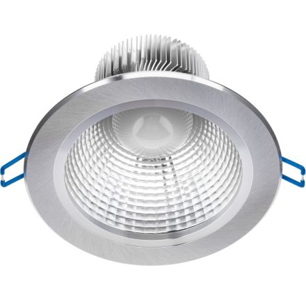 Mennyezeti lámpatest 15W süllyesztett LED DOWNLIGHT MÉLY, kerek 4000K 1200lm ezüst