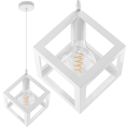 TALUS geometrikus négyzet alakú függőlámpa ZWIS LED White-hoz 1x E27 LUMILED