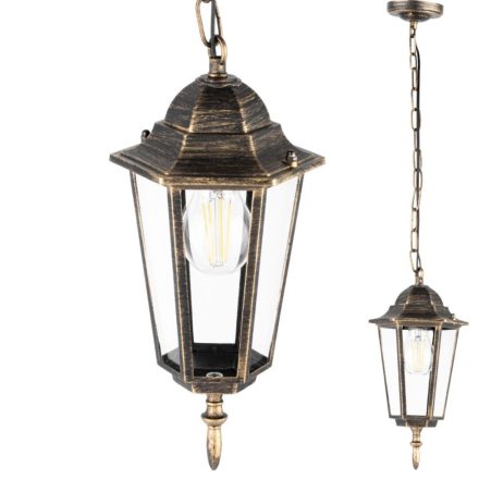 Kültéri függesztett kerti lámpa E27 LANTERN Patina BELLIS LUMILED