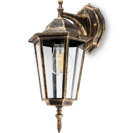 Kültéri kerti fali lámpa E27 LANTERN - LETÖLTÉS Patina BELLIS LUMILED