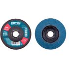 Lamellás csiszoló INOX, acél és ALU munkadarabok csiszolására, 125×22mm; P60