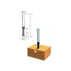 Nútmaró kés, befogó: 6 átmérő: 10 munkahossz: 25,4