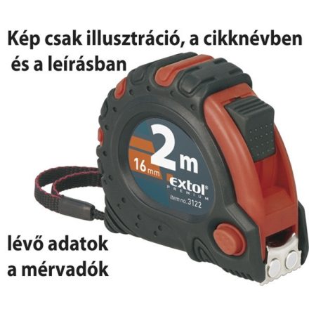 Mérőszalag ASSIST, gumírozott 3m*19mm  3 stoppos