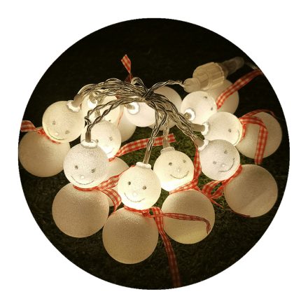 Modee Karácsonyi LED Füzér Plastic Elemes C1015 (10LED/1,35m/15cm) warm