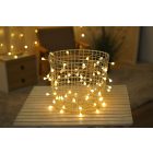 Modee Karácsonyi LED Füzér Berry Plastic Adapteres (100LED/10m/10cm) warm