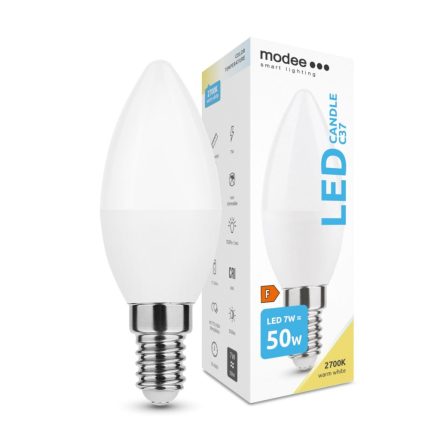 Modee Lighting LED Izzó Gyertya (Candle) 7W E14 200° 2700K (550 lumen)