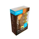 Modee Karácsonyi LED Füzér Dekor Elemes + Csipesz C3016 (10LED/90cm/10cm) warm