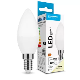   Modee Lighting LED Izzó Gyertya (Candle) 7W E14 200° 4000K (700 lumen) ERP