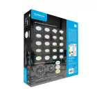 Modee Mennyezeti LED Lámpa (switch) 18W 3CCT D310x55mm SW1 (1900 lumen) ERP