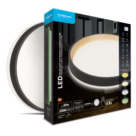   Modee Mennyezeti LED Lámpa CLGBK 30W 3CCT+RGB D390mm +rem (2000 lumen) ERP