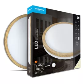   Modee Mennyezeti LED Lámpa 18W 4000K D336x55mm S-D101 Wood (1850 lumen) ERP