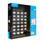 Modee Mennyezeti LED Lámpa 24W 4000K D330x60mm S-D105 Csillagos (2500 lumen) ERP