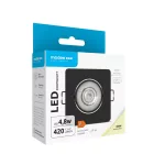 Modee LED Mélysugárzó Négyzet 4,8W 4000K IP20 80xH32mm ROT(420 lumen) feketeERP