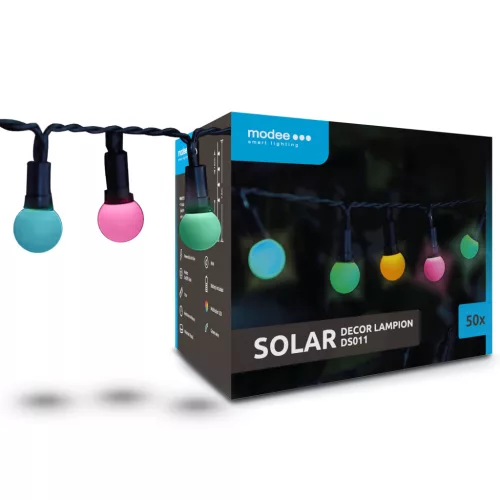   Modee Lighting LED Szolár Napelemes Dekor Lampion 50db 7,9m DS011