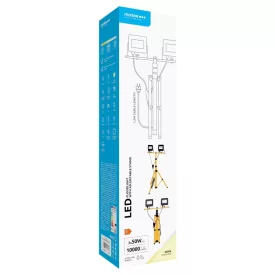   Modee LED Reflektor Munkalámpa állvánnyal 2x50W 120° 4000K (10000 lumen) ERP