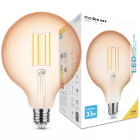   Modee LED Filament Amber Globe G125 4W E27 320° 1800K (360 lumen)