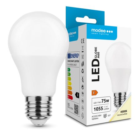 Modee Lighting LED Izzó Globe A60 11W E27 200° 4000K (1055 lumen) ERP