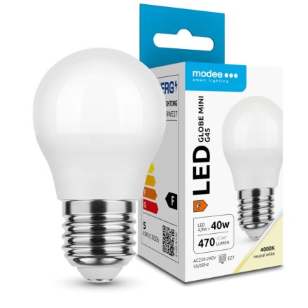 Modee Lighting LED Izzó Globe Mini G45 4,9W E27 200° 4000K (470 lumen) ERP