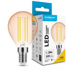   Modee LED Izzó Filament Amber Globe Mini G45 4W E14 320° 1800K (360 lumen)