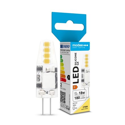 Modee Lighting LED Izzó G4 Silicon DC 12V 1,8W 2700K (180 lumen) ERP