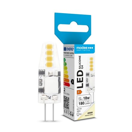 Modee Lighting LED Izzó G4 Silicon DC 12V 1,8W 4000K (180 lumen) ERP