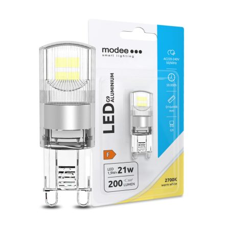 Modee Lighting LED Izzó G9 Alumínium 1,9W 2700K (200 lumen) ERP B1