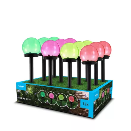 Modee Lighting LED Szolár Napelemes Leszúrható Lámpa GS034 (38cm) (12db/display)