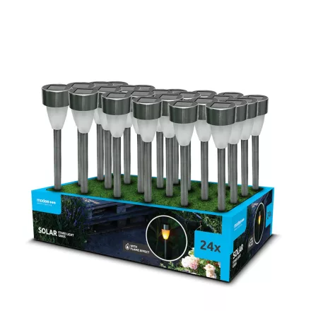 Modee Lighting LED Szolár Napelemes Leszúrható Flame GS035 (36cm) (24db/display)
