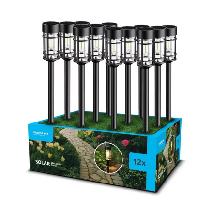 Modee Lighting LED Szolár Napelemes Leszúrható Lámpa GS040 (48cm) (12db/display)