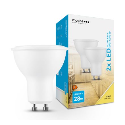 Modee Lighting LED Izzó Spot Alu-Plastic 5W GU10 60° 2700K (300 lumen) B2