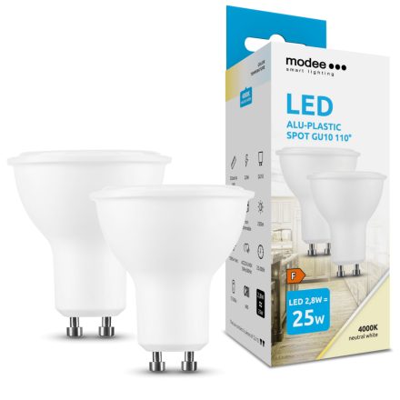 Modee Lighting LED Izzó Spot Alu-Plastic 2,8W GU10 110° 4000K (250 lumen) ERP B2