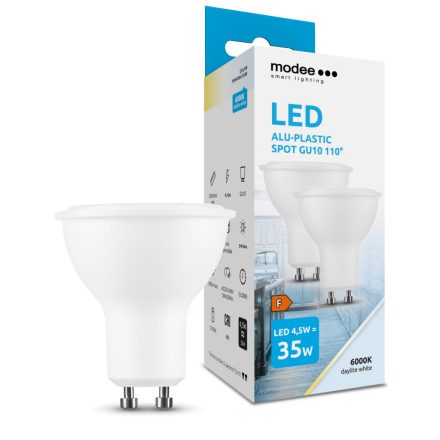 Modee Lighting LED Izzó Spot Alu-Plastic 4,5W GU10 110° 6000K (400 lumen) ERP B2