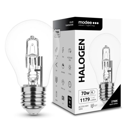 Modee Smart Lighting ECO Halogén Izzó Classic 70W E27 (1179 lumen)