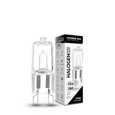 Modee Smart Lighting ECO Halogén Sütőizzó (300° C) G9 25W (260 lumen)
