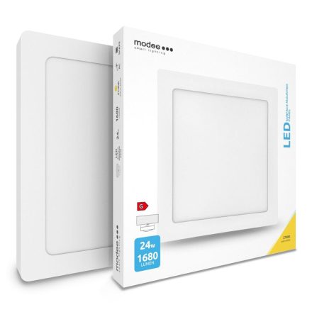 Modee Lighting LED Panel Négyzet - Felszerelhető 24W 2700K (1680 lumen)