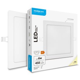   Modee Lighting LED Panel Négyzet - Beépíthető 6W 4000K (450 lumen) A-series