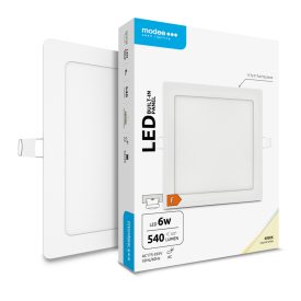   Modee LED Panel Négyzet - Beépíthető A2-series 6W 4000K (540 lumen) ERP