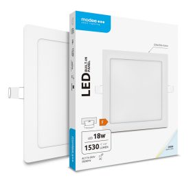   Modee Lighting LED Panel Négyzet - Beépíthető 18W 6000K (1530 lumen) A-series