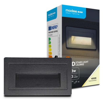Modee LED Lépcső Lámpa (LSL0002) 3W IP65 103x45x58mm 4000K (210 lumen)
