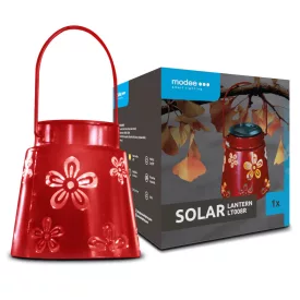   Modee Lighting LED Szolár Napelemes Lámpás LT008R (H11xD11,5cm) piros