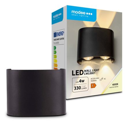 Modee LED Fali Lámpa (LWL0001) 4W IP65 98x75x40mm 4000K (330 lumen)