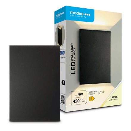 Modee LED Fali Lámpa (LWL0003) 4W IP65 83x123x30mm 4000K (450 lumen)