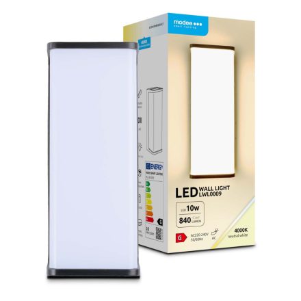 Modee LED Fali Lámpa (LWL0009) 10W IP65 200x85x80mm 4000K (840 lumen)