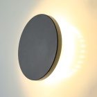 Modee LED Fali Lámpa (LWL0014) 6W IP65 D130x42mm 4000K (800 lumen) Fekete